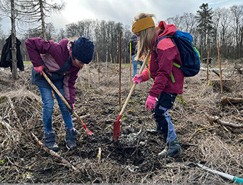Aufforstungsaktion Marie und Anna
